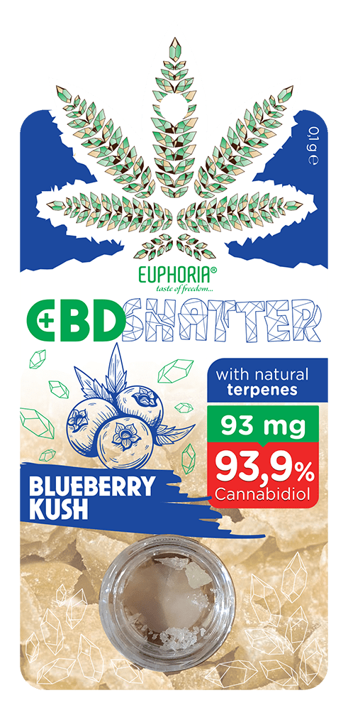 CBD Кристали Blueberry Kush93 mg - Euphoria