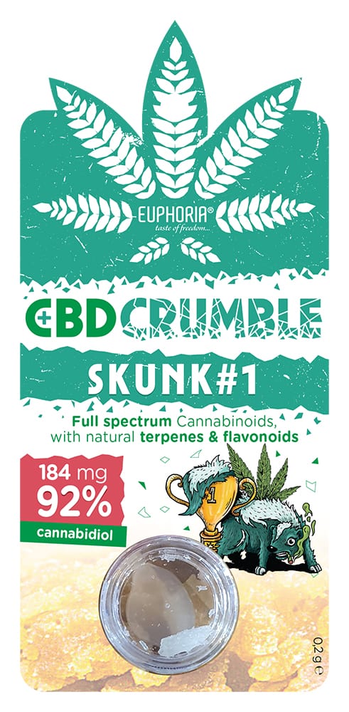 CBD кристали Skunk # 1 184 mg - Euphoria