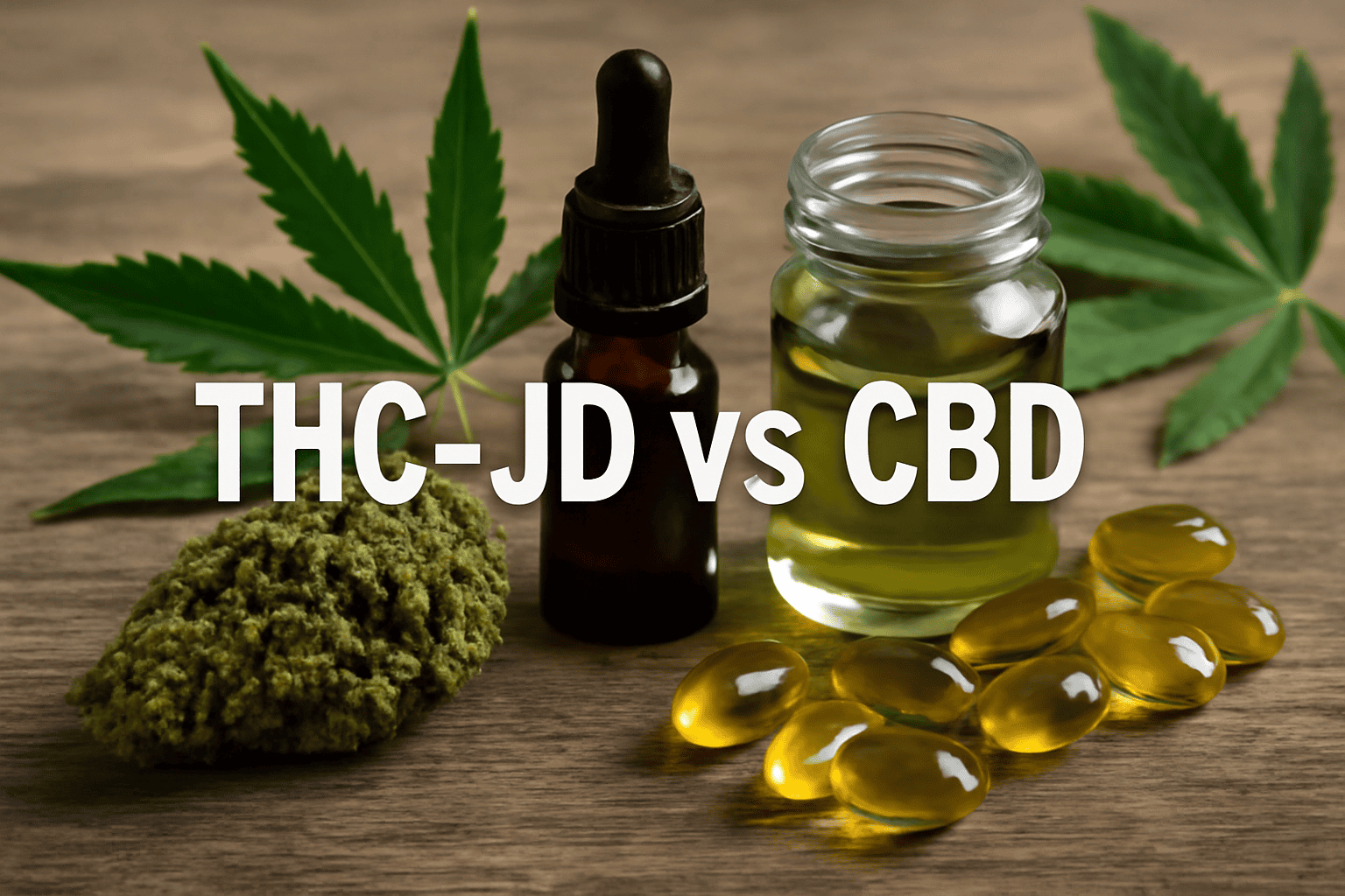 Сравнение на THC-JD и CBD