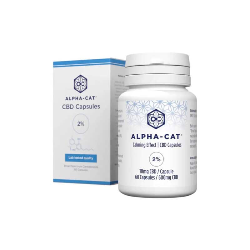 Канабис ойл капсули Alpha Cat - 60 капсули 600 Mg