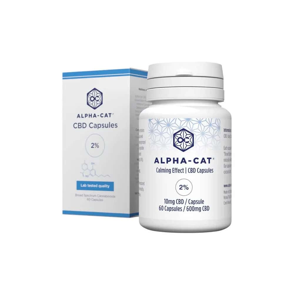 Канабис ойл капсули Alpha Cat - 60 капсули 600 Mg